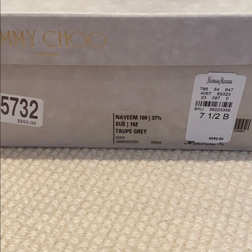 Jimmy Choo Grey Suede Wedge - Picture 2 of 4